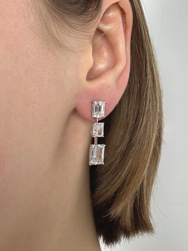 No name DIAMOND 8.99 CT E-F-G/VS EARRINGS (GIA) NN8.99 2