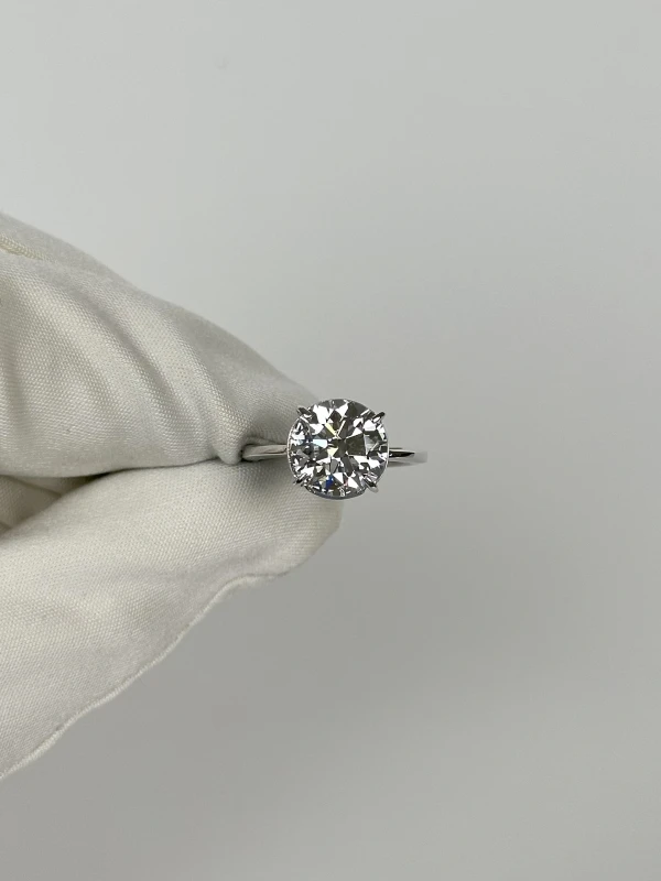 СЕРЬГИ NO NAME ROUND DIAMOND 4.16 CT E/VS1 RING (GIA) NN4.16E/VS1 2