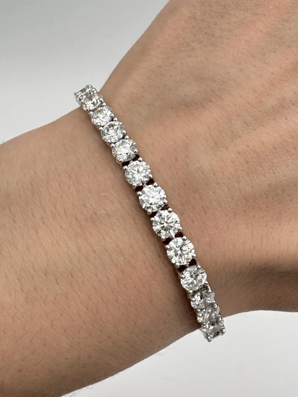 RalfDiamonds ROUND DIAMOND 16.70 CT F-G/VVS-VS BRACELET (SIZE 17.5) RFD167 4