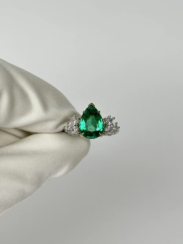 СЕРЬГИ NO NAME EMERALD 3.60 CT RING (SIZE 54) EM 3.60 CT 2