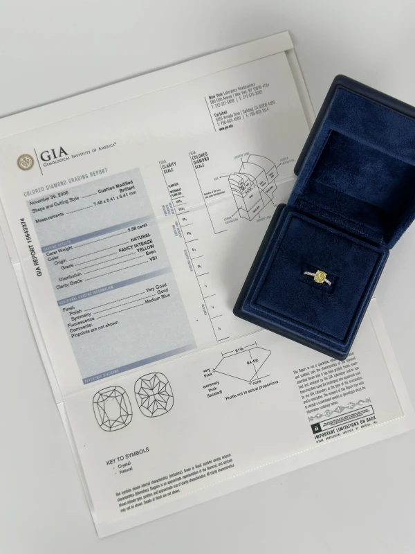 Earrings without a brand С БРИЛЛИАНТОМ 2.38 CT F.I.Y/VS1 2.38 CT F.I.Y/VS1 5