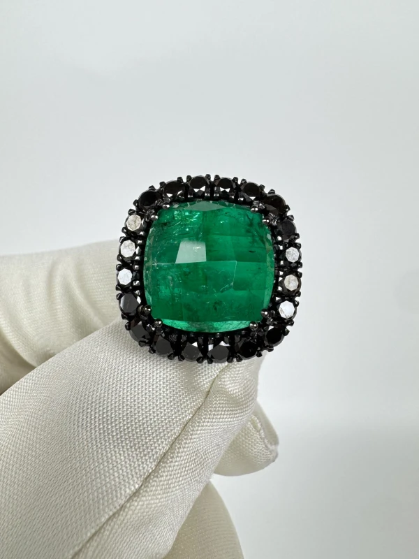 Earrings without a brand КОМПЛЕКТ С ИЗУМРУДАМИ EMERALDS91124 5