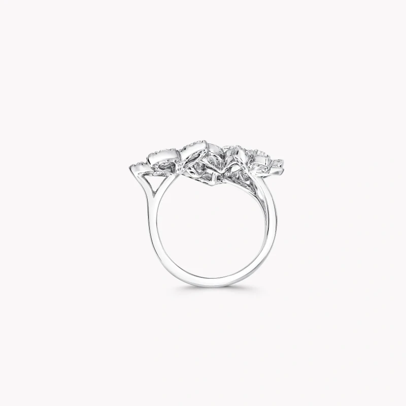 Graff Wild Flower Triple Diamond Ring (SIZE 51) RGR841 4