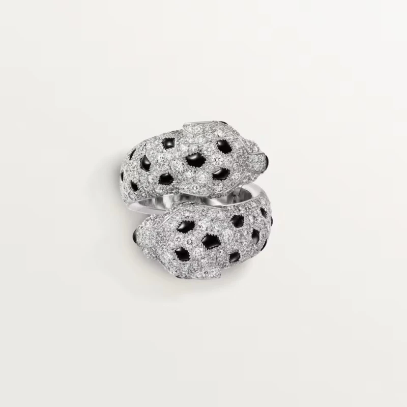 Cartier Panthère de Cartier ring, articulated, paved (SIZE 52) N4781054 6