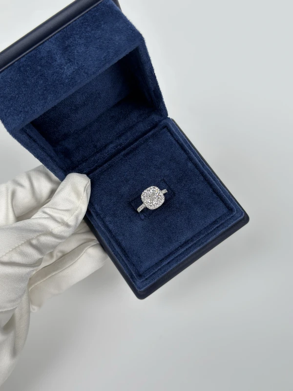 Earrings without a brand CUSHION DIAMOND 3.01 CT D/VVS2 RING (GIA) NN3.01D 6