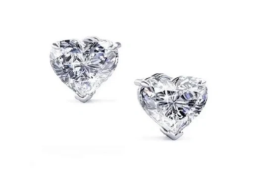 HEART DIAMONDS 2.00-2.01 CT H/SI2 EARRINGS (GIA)