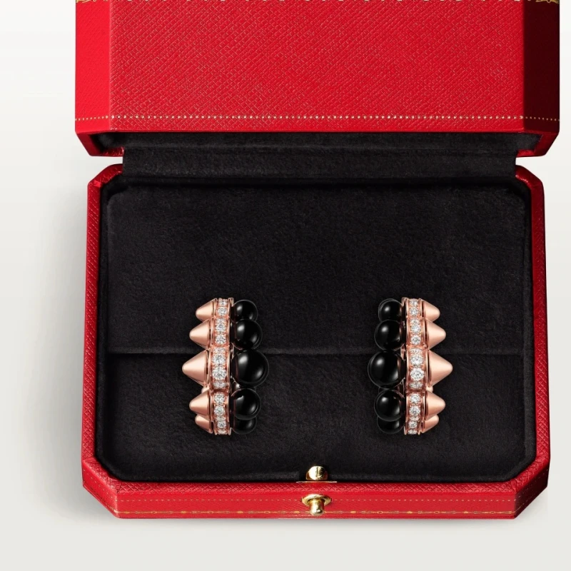 Cartier CLASH DE CARTIER HOOP EARRINGS, ONYX, EXTRA-LARGE MODEL, DIAMONDS N8515235 5