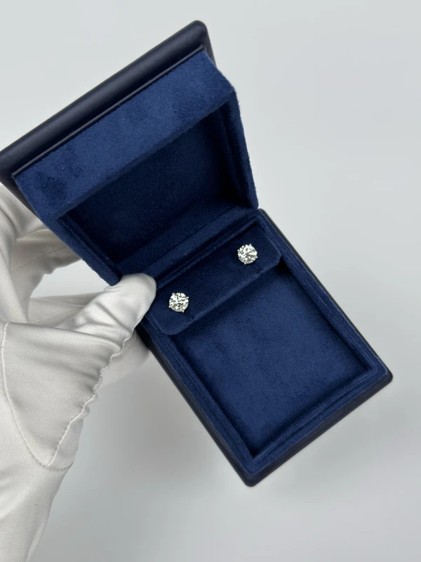No name СЕРЬГИ-ПУСЕТЫ С БРИЛЛИАНТАМИ 2.09-2.14 CT F/VVS2 (GIA) NN2.09-2.14 CT F/VVS2 6