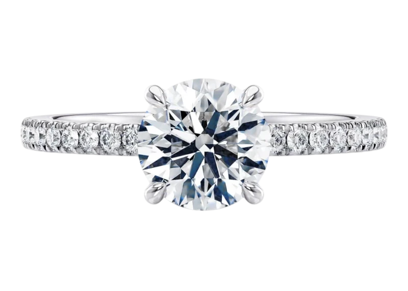 ROUND DIAMOND 1.05 CT D/INTERNALLY FLAWLESS RING (МГУ)