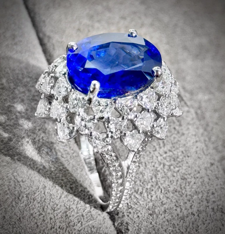 СЕРЬГИ NO NAME SAPPHIRE RING 10.07 CT sapphire ring 10.07 CT 4