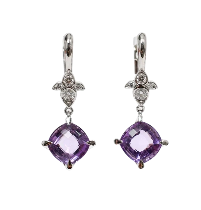 INDE MYSTERIOUS AMETHYST EARRINGS