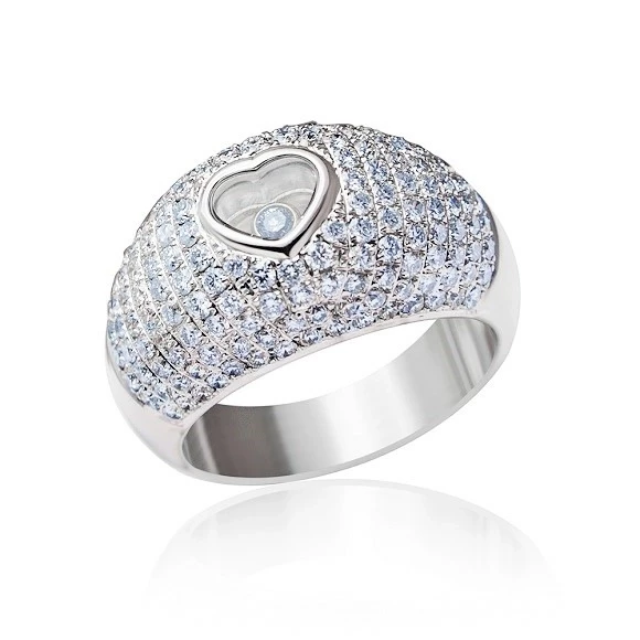 HAPPY DIAMONDS HEART RING 