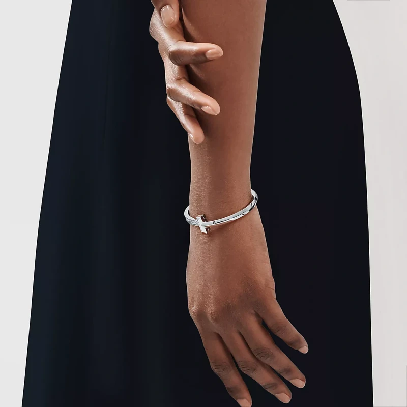 Tiffany & Co T WIDE DIAMOND BRACELET 67792904 5
