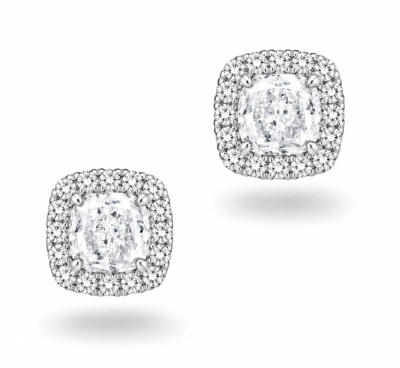 DIAMOND STUD EARRINGS 1,00 -1,00ct G/VS1