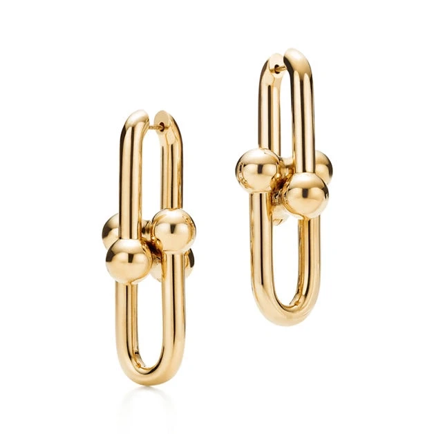 Tiffany & Co Tiffany HardWear Extra Large Link Earrings in Yellow Gold 38087983 3