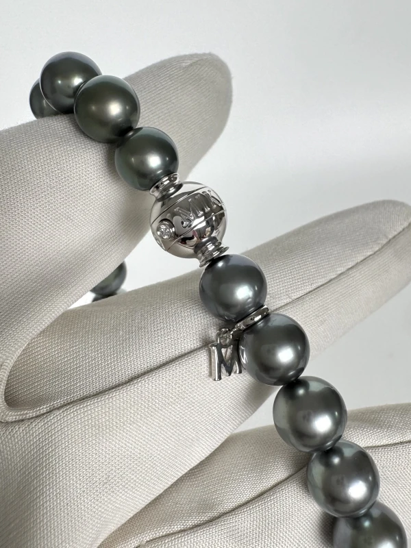 Mikimoto BLACK PEARL NECKLACE XNG 10516 BRX11213 4