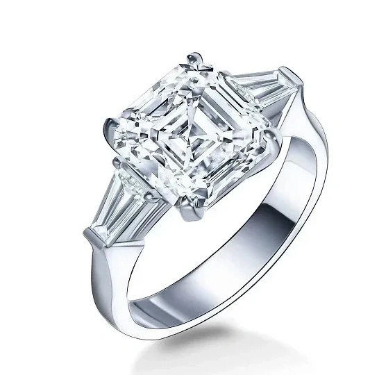 EMERALD DIAMOND 4.60 CT I/VVS2 RING (GIA)