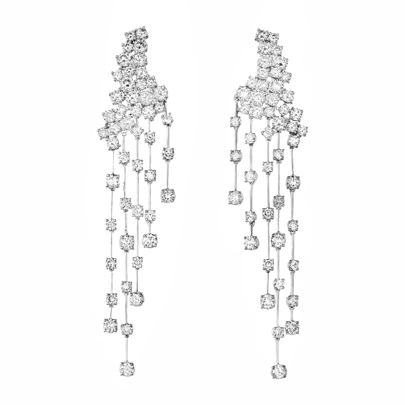 DIAMOND 10.73 CT EARRINGS