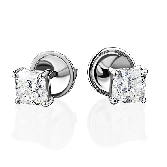 Platinum earrings 1.20 - 1.21 G/VS1