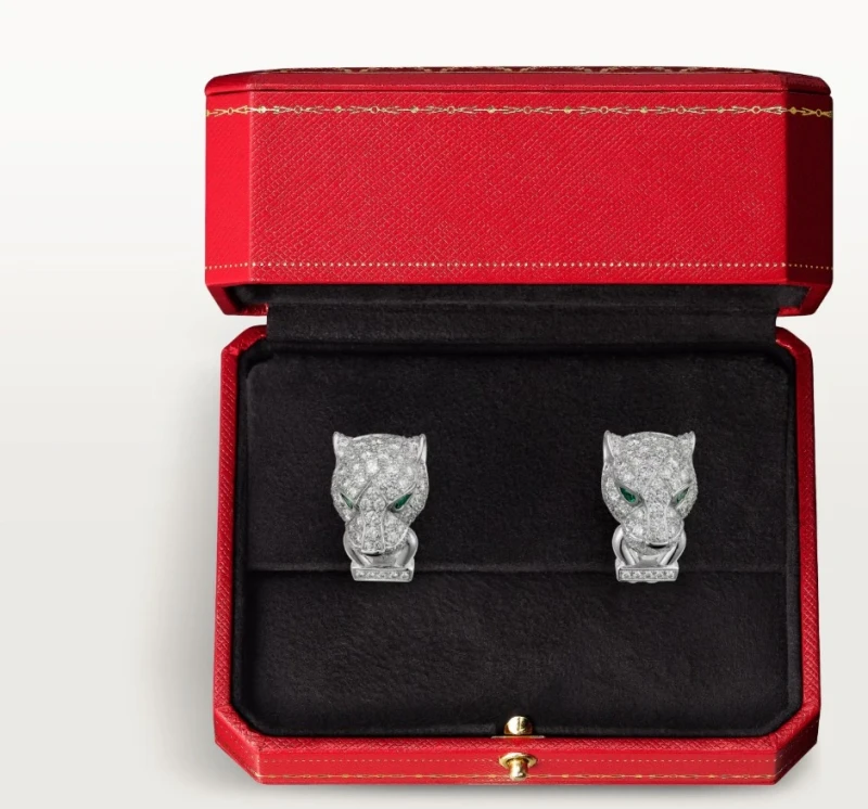 Cartier PANTHÈRE DE CARTIER EARRINGS, PAVED N8503200 3