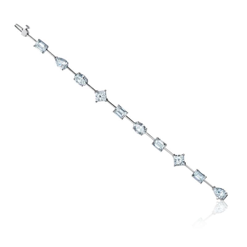 СЕРЬГИ NO NAME MULTI-SHAPED DIAMOND BRACELET 20.27 CT 20.27 CT F-H/VVS1-SI1 2