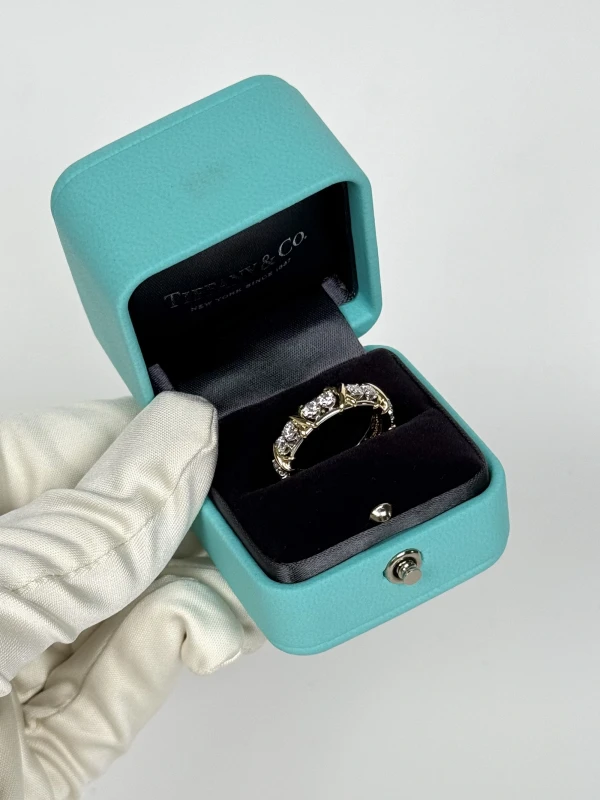 Tiffany & Co Sixteen Stone by Tiffany Ring in Platinum and Yellow Gold with Diamonds (SIZE 52) 10933099 6