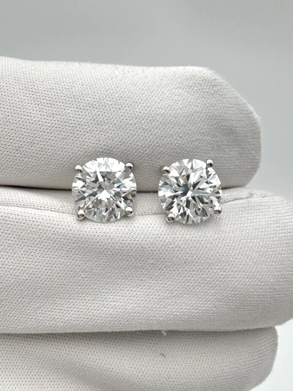 No name ROUND DIAMONDS 1.50-1.50 CT I/VS2 EARRINGS (GIA) NN2.01-2.01CT F/VVS2 3