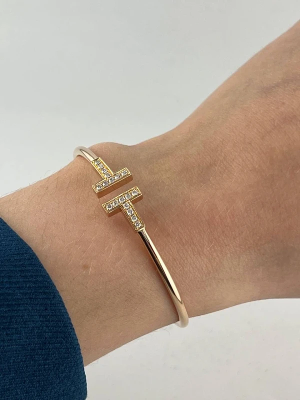 Tiffany & Co TIFFANY T WIRE BRACELET (SIZE S) 33263481 7