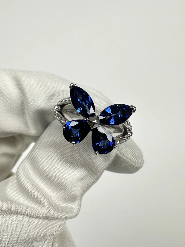 GRAFF CLASSIC SAPPHIRE BUTTERFLY RING RGR118 3