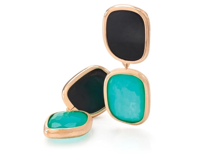 Roberto Coin BLACK JADE EARRINGS ROBERTOCOI71 1