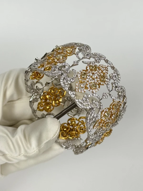 RalfDiamonds YELLOW&WHITE DIAMONDS BRACELET RFD0223 2