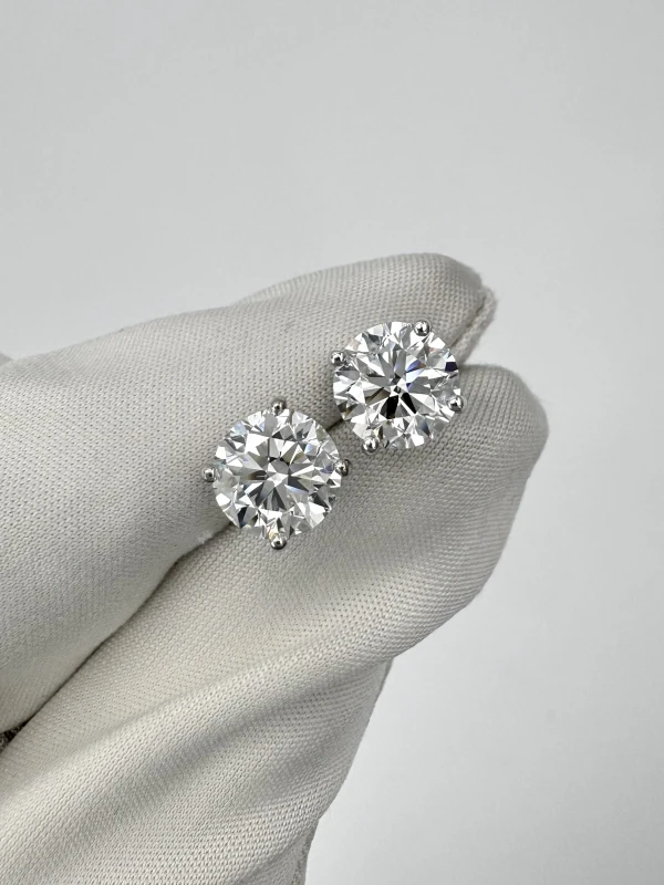 No name ROUND DIAMOND 2.01-2.01 CT G/SI1 EARRINGS (GIA) EXEXEX 2.01-2.01 G/SI1 3