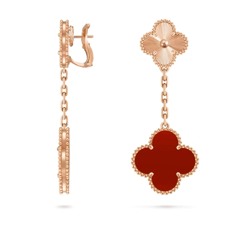 Van Cleef & Arpels. Magic Alhambra earrings, 2 motifs VCARP7RQ00 2