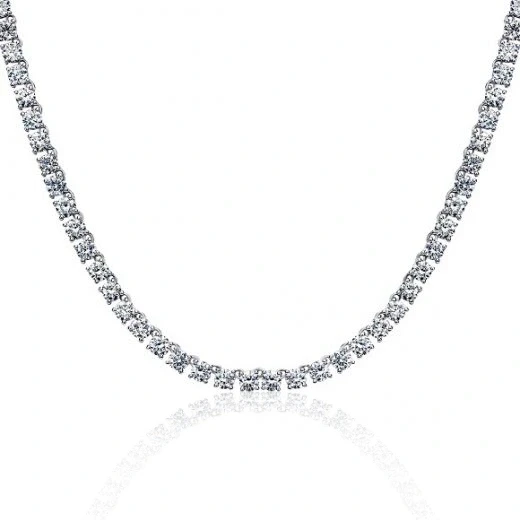 ROUND DIAMOND 6.32 CT NECKLACE (SIZE 38.5)