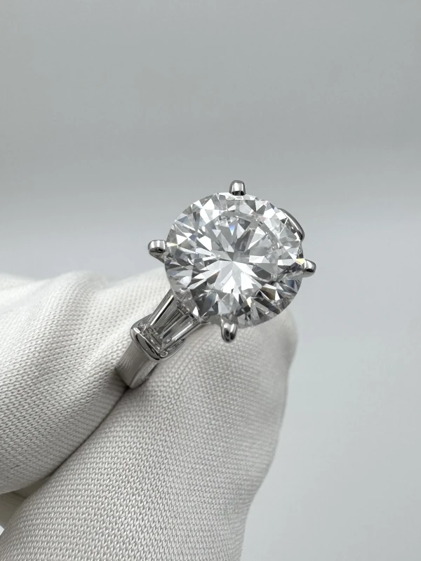 Bvlgari ROUND DIAMOND 3.01 CT D/VVS1 RING (SIZE 49) BVG3.01 D/VVS1 3