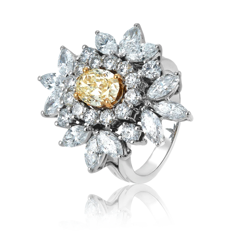 OVAL DIAMOND 1.54 CT FANCY YELLOW/VS1 (SIZE 54)
