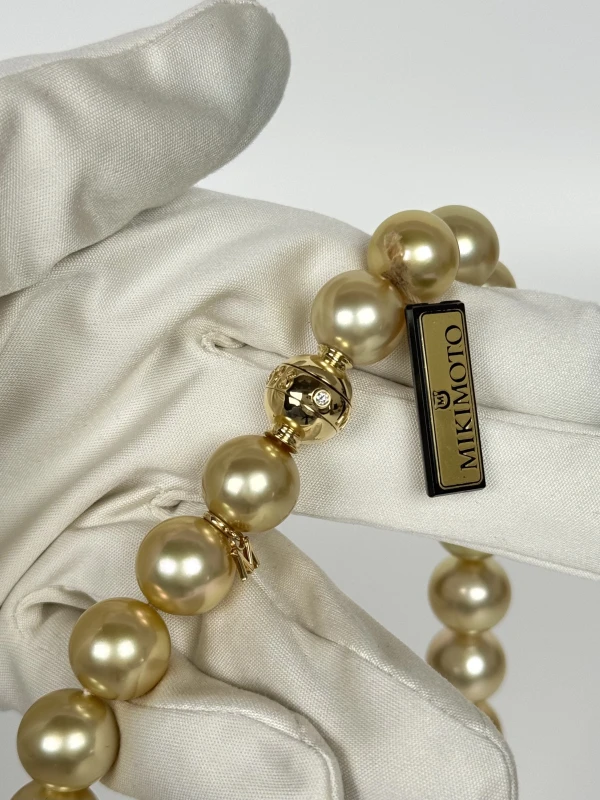 Мikimoto  NECKLACE, GOLDEN SOUTH SEA XUG14217HDO41925 5