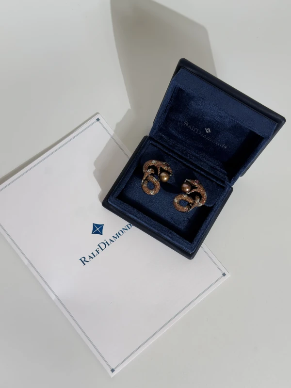 RalfDiamonds SNAKE DIAMOND EARRINGS RDEarrings 5