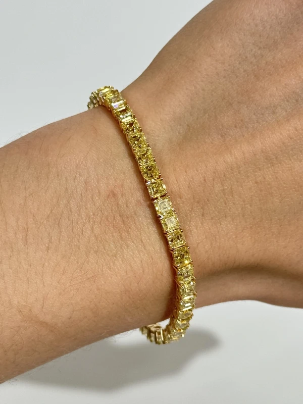 RalfDiamonds DIAMOND 21.47 CT FANCY YELLOW/VVS-VS BRACELET RDB21.47CT 3