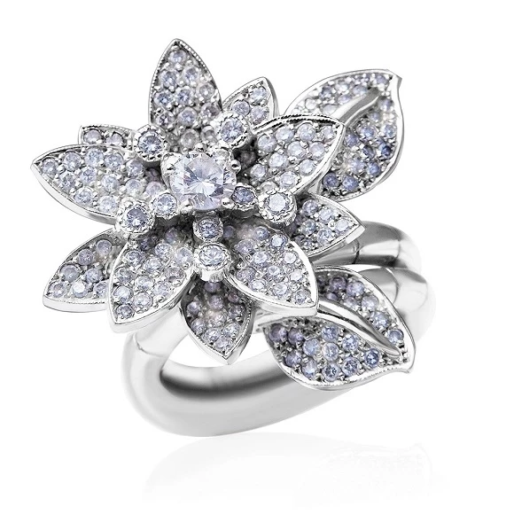 RalfDiamonds LOTUS RING  2.50 CT 