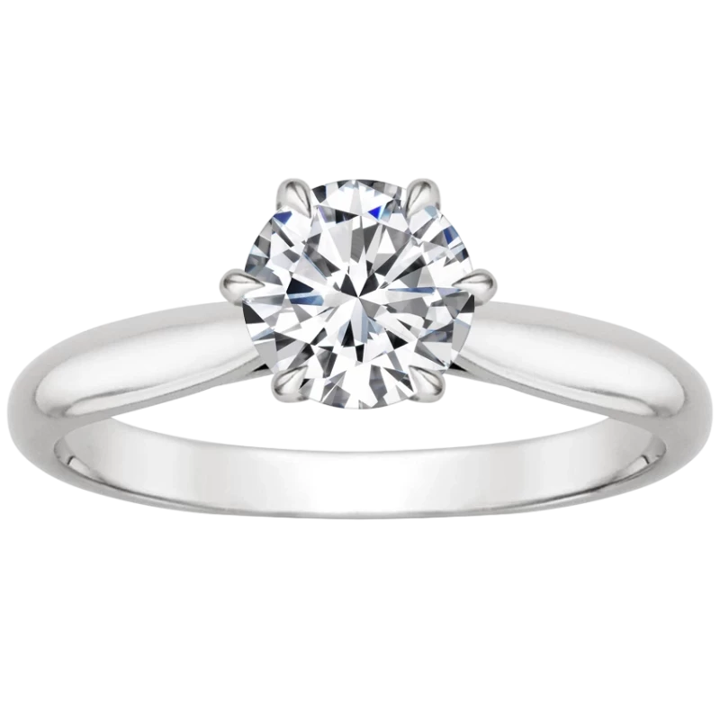 ROUND DIAMOND RING 1.59 CT H/VVS2 (HRD)