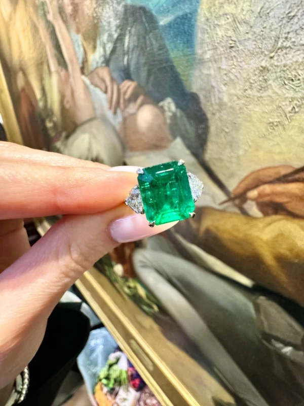 СЕРЬГИ NO NAME EMERALD 6.55 CT RING Emerald6.55CT 2