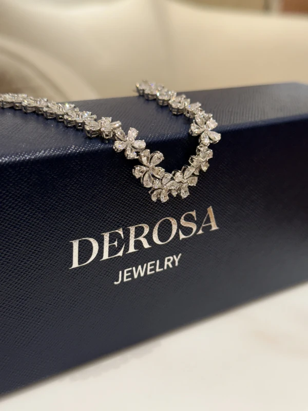 DeRosa DIAMONDS FLOWER BRACELET 14.64 CT B150250 4
