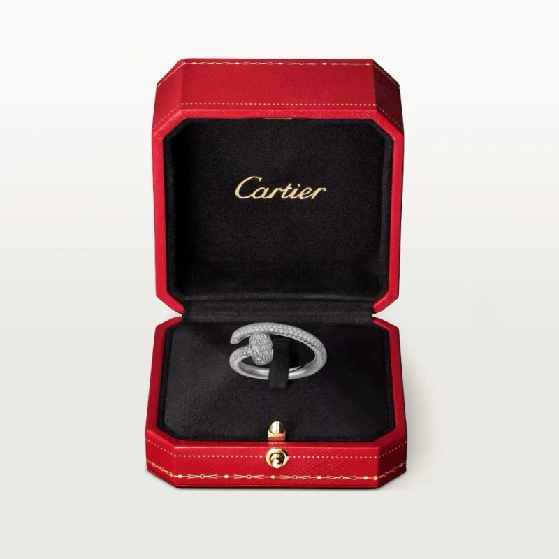 Cartier JUSTE UN CLOU RING, CLASSIC MODEL, PAVED (SIZE 56) N4748752 3