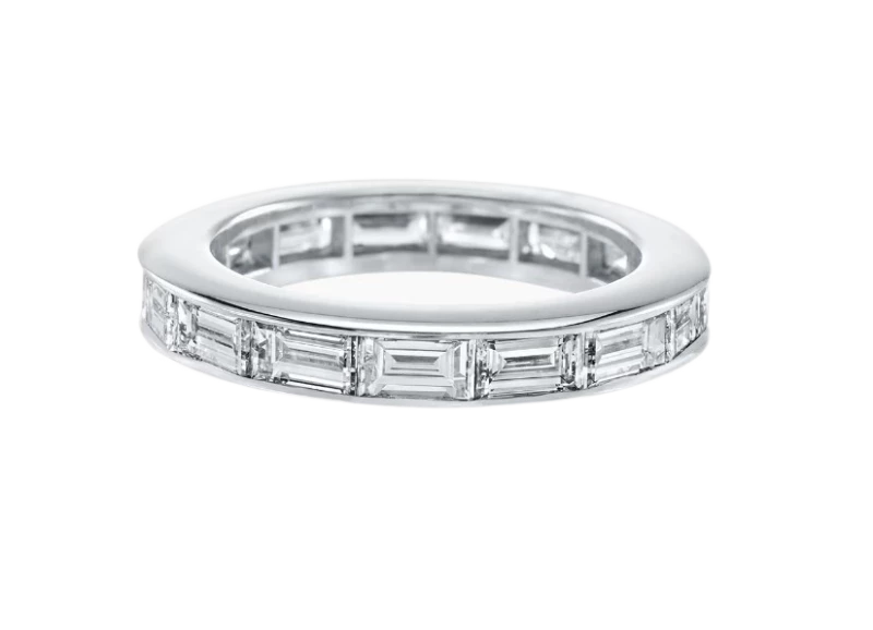 Channel-Set Baguette-Cut Diamond Wedding Band 3.21 ct