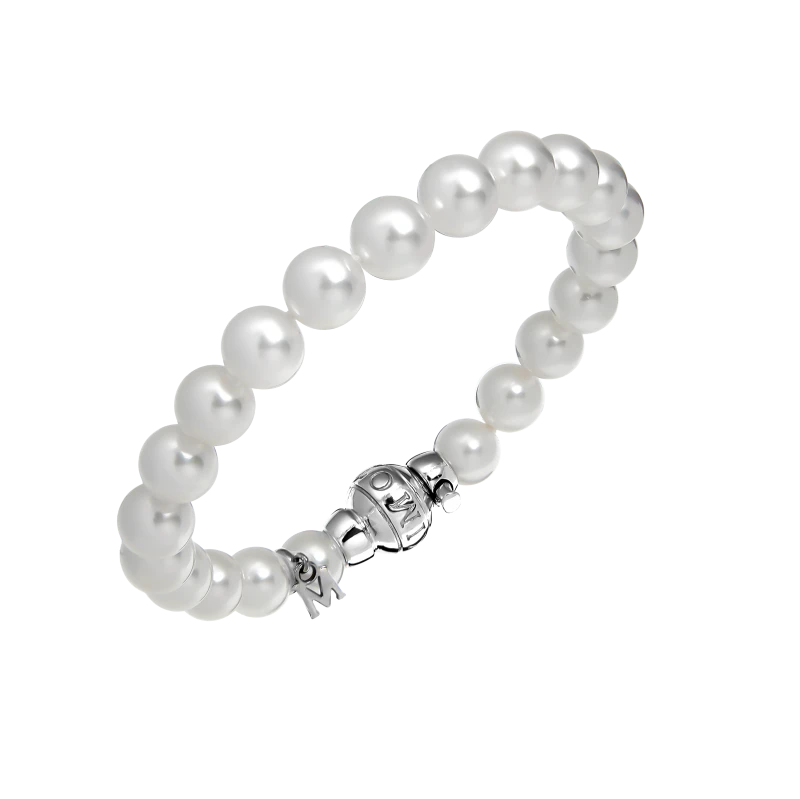 WHITE PEARL 7.00-8.00 MM BRACELET (SIZE 17)