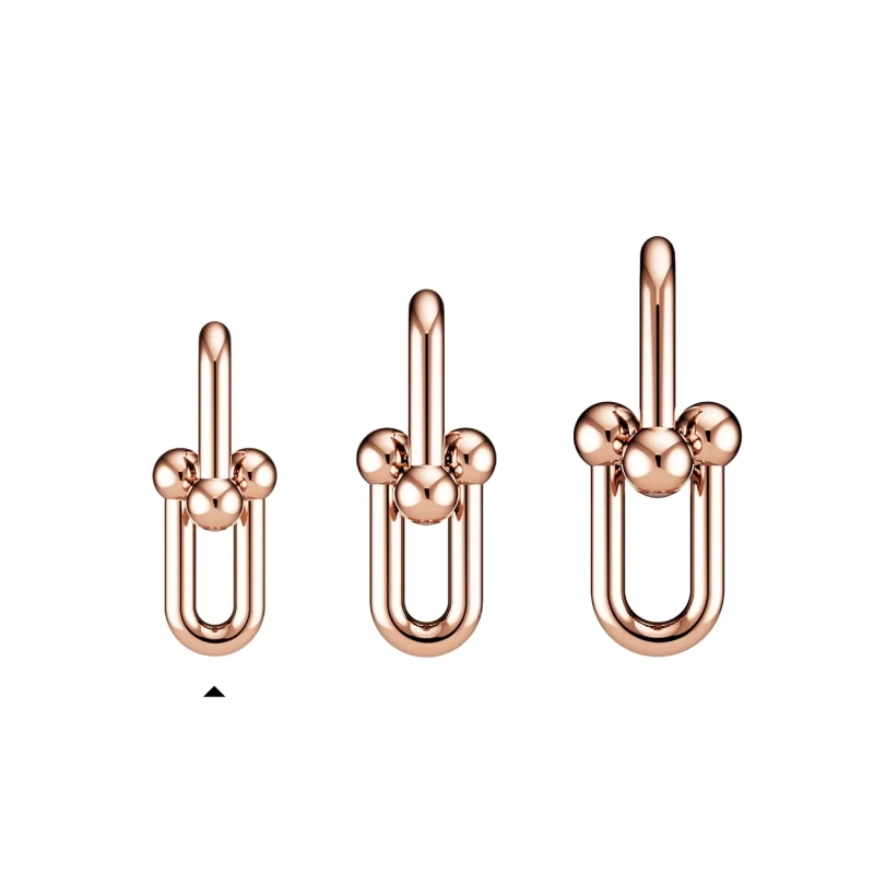 Tiffany & Co Tiffany HardWear Medium Link Earrings in Rose Gold 73584590 4