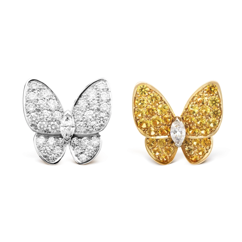 Van Cleef & Arpels. Серьги Deux Papillons VCARB15100