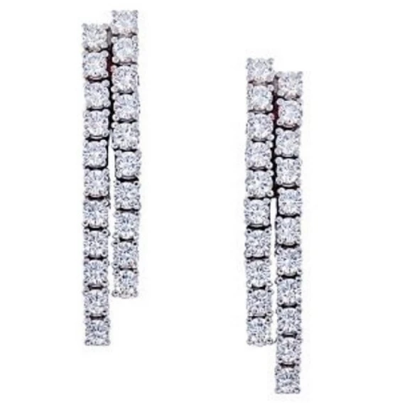 Earrings without a brand С БРИЛЛИАНТАМИ 3.60 СТ G-H/VS1-VS2  3.60 СТ G-H/VS1-VS2