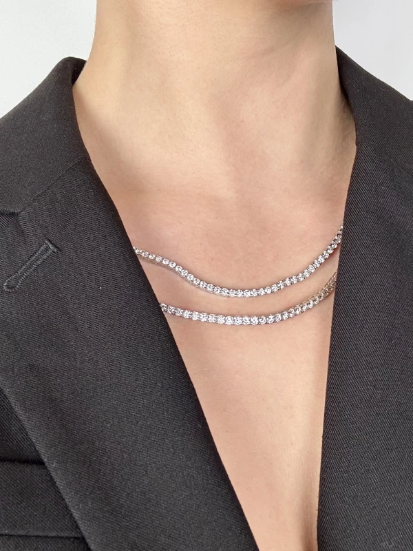 Earrings without a brand DIAMOND NECKLACE 28.7 CT G-H/VS1-SI1 NN28.7CT 2